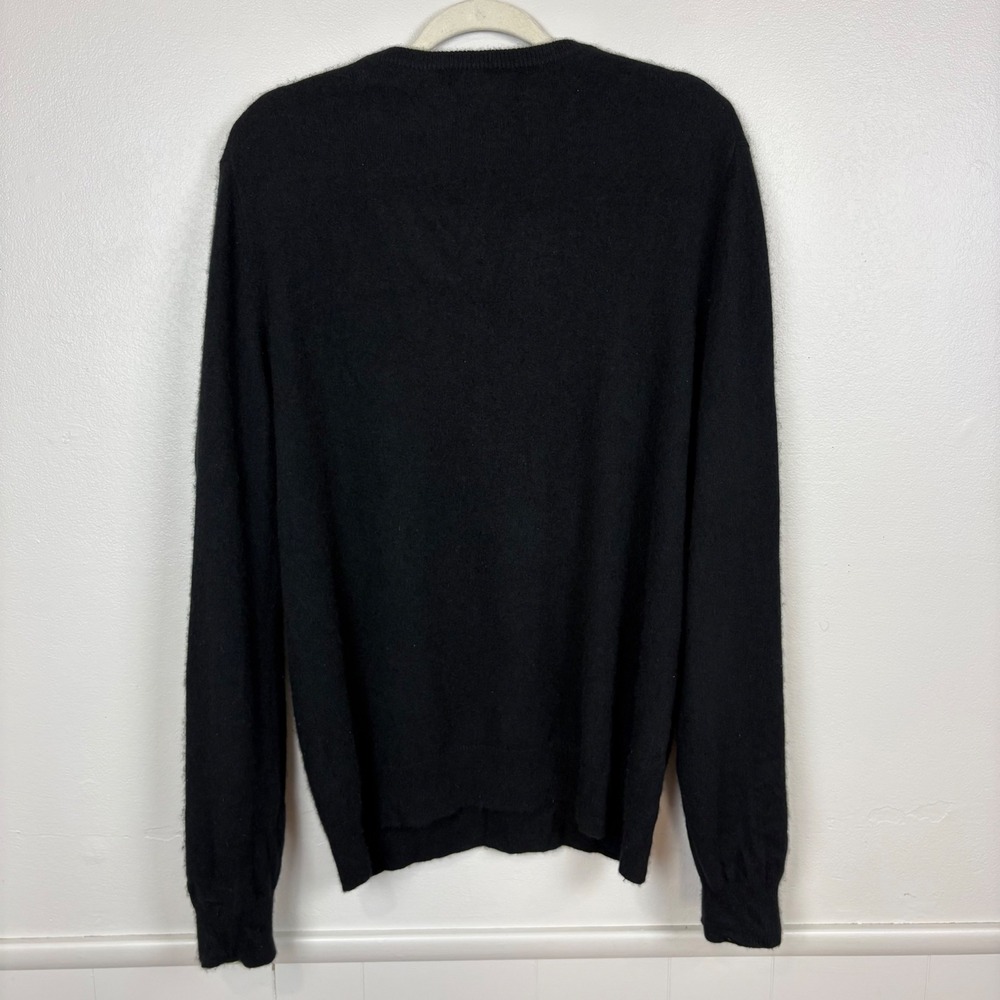 Quince Womens Cashmere Sweater Size L Black Long Sleeve Crewneck Classic Luxe - Picture 12 of 13